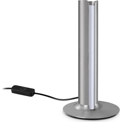 Ideal Lux DORICA Lampe de table LED intégrée grise 930 lm 3000 K à intensité variable (1/2)