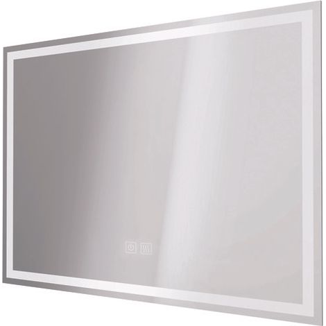 ONDEE - Espejo Luminoso LAURA - Ángulo rectangulare Canto esmerilado - 80x60 cm (1/5)