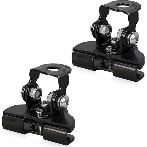 2 Pièces Support Barre LED en Alliage d'Aluminium Noir,Support Feux Moto,Support Phare Led Universelle Réglable pour Phares de Travail sur Voitures,Camions et SUV (1/4)