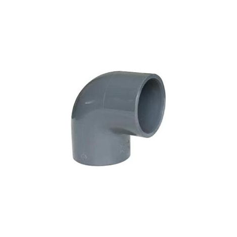 COUDE PVC PRESSION NF 90° FF à coller - Ø50 - PLASSON (1/2)