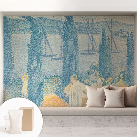 Papier peint intissé décoratif pour salon chambre et cuisine Facile à poser avec colle Journée de farniente 208x146 cm (1/5)