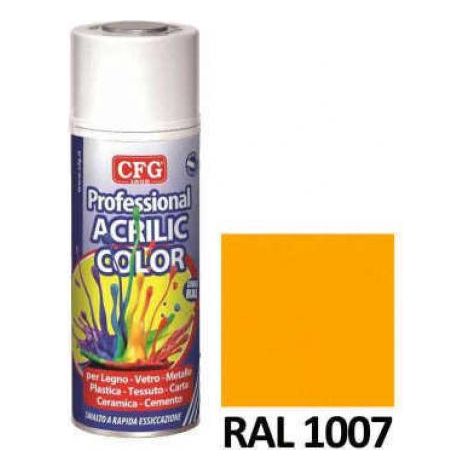 Spray acrilico professionale cfg - a rapida essiccazione giallo cromo ral1007 sp1007