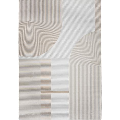 Grande Tappeto dal Design Contemporaneo e Moderno - Beige (290x200 cm) - Lubida Beige -