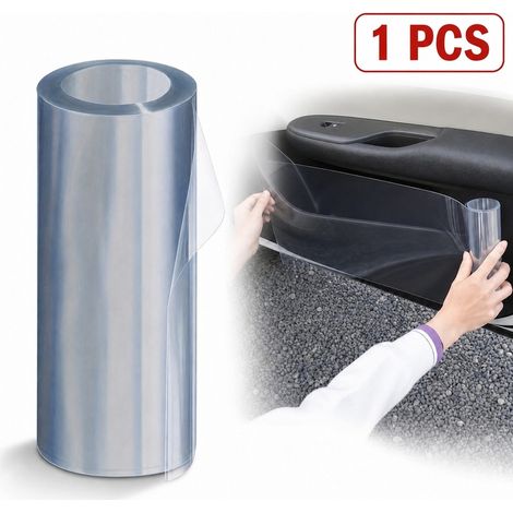 1 Pièce, Rouleau de Film de Protection Transparent pour Voiture : Film Adhésif Transparent de 15 cm x 6 m pour Bords de Porte (1/5)