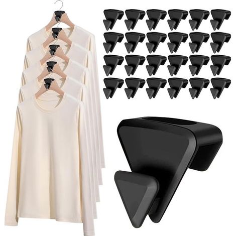 48 pezzi, ganci per appendiabiti, clip di estensione per appendiabiti, gancio per appendiabiti, piccoli ganci per abiti, gancio per cappello, ganci per appendere, bianco, rosa, blu, verde (1/5)