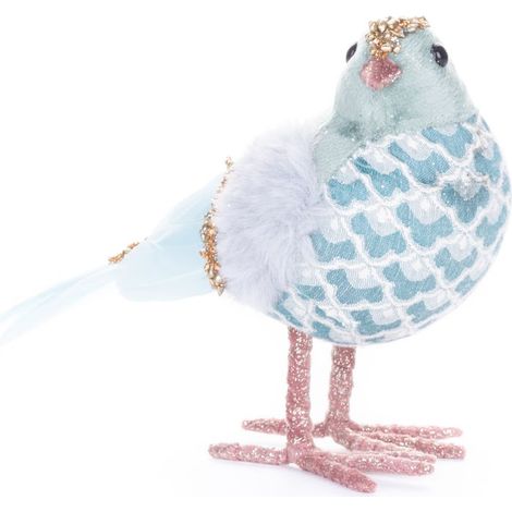 Vogel MagicHome Weihnachten, blau, 20x8x14 cm, flaumig (1/2)