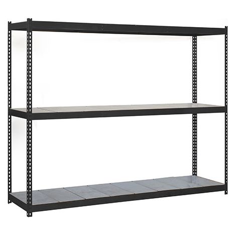 SimonRack Scaffale Industriale, 2000x1500x450 mm, 3 Ripiani in Metallo, Portata 400 kg per Ripiano, Scaffale Carichi Pesanti, Antracite/Zincato – Ecoforte (1/3)