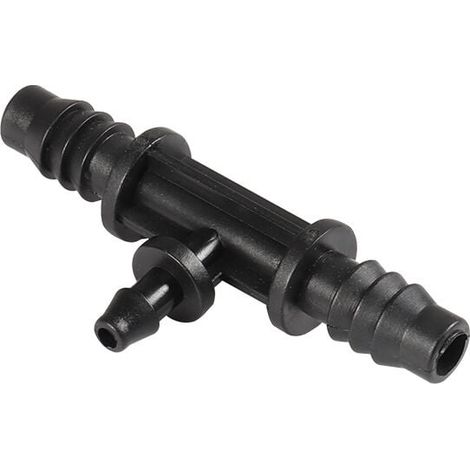 Conector de manguera de goteo con púas de 4 mm y 7 mm de diámetro interior para sistema de riego agrícola de jardín, 5 unidades (1/4)