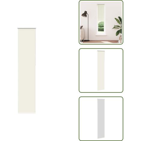 vidaXL Verdunkelungsrollo Cremeweiß 45x230cm Stoffbreite 40,7 cm (1/5)