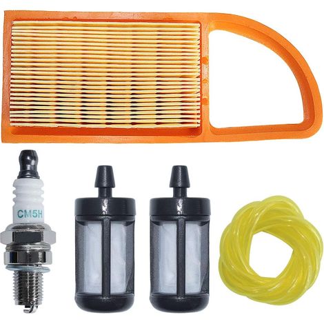 Kit filtre à air, à carburant et bougie d'allumage 4282 141 0300 pour moteur de soufflante Stihl BR500 BR550 BR600. (1/5)