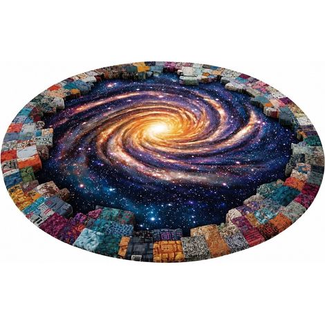 Tapis de sol rond Halloween, velours cristal, doux et lavable, cosplay, salon/chambre, commande personnalisée - Style 24 (1/5)