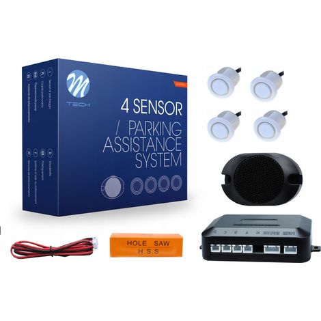 Capteurs de stationnement arrière 4x BUZZER blanc 18 mm (1/5)