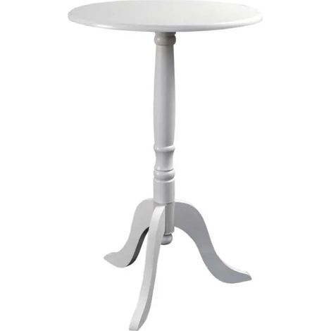 Runder Beistelltisch San Diego, 45 x 45 x 50 cm, weiß matt, 2er Set
