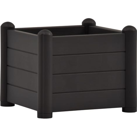 INLIFE Lit surélevé de jardin PP Anthracite 43x43x35 cm (1/5)