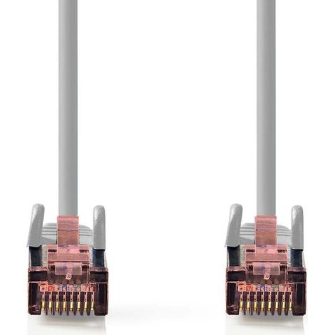 Nedis CAT6-Netzwerkkabel / RJ45 Stecker / RJ45 Stecker / S/FTP / 3.00 m / Rund / LSZH / Grau / Label