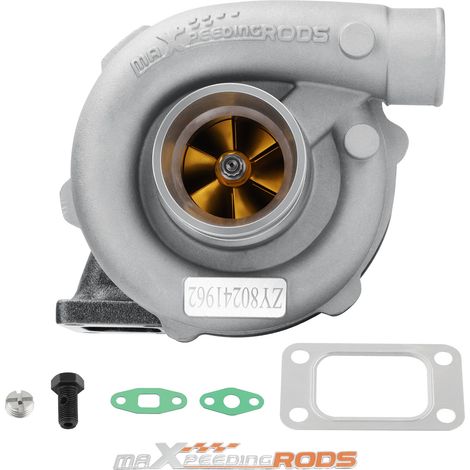 A/R 0.5 0.57 Turbocompresor for 1.6L-2.3L T3 T4 T04E Turbo 450HP Oil Cooled (1/5)