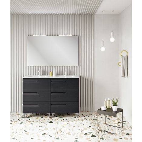 ROYO C0072417 VITALE Conjunto Mueble de Baño Completo 120 cm 6 Cajones Gris Nature - ref: C0072417 (1/2)
