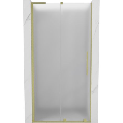 Mexen Velar L porte de douche coulissante 110 cm, givre, or brossé - 871-110-003-31-55 (1/5)