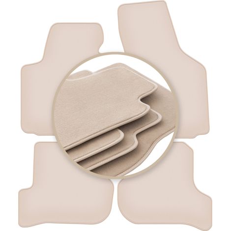 Tapis beiges PREMIUM pour : Seat Leon II hayon 2005-2012 (1/5)