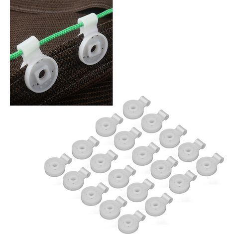 20 pièces/vente de filets d'ombrage, clips de jardinage, clips pour filets d'ombrage, clips pour films de serre, clips pour filets d'ombrage, accessoires pour tentes/serres, boucles (1/5)