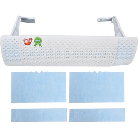 Jeffergarden – Pare-brise de climatisation suspendu 74-105 cm – Purification à ions négatifs – Matériau ABS – Déflecteur d'air rotatif 360° (1/5)