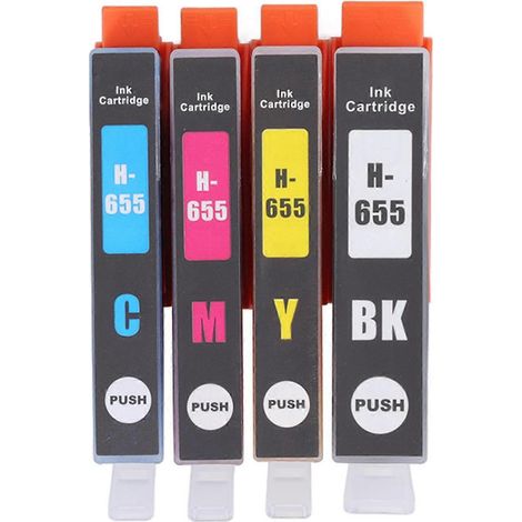 Cartouche d'encre 4 couleurs Fluent Clear Printing BK CMY pour Deskjet Ink Advantage