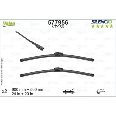 Balai d'essuie-glace Valeo 577956 BMW 2455085 61612455085