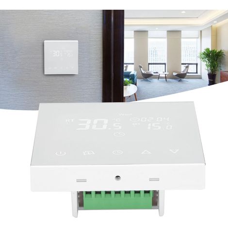 Thermostat mural pour chauffage au sol/eau - Régulateur de température pour poêle - 220V AC (1/5)