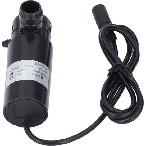 Pompe à eau submersible 12 V CC, centrifuge silencieuse pour aquarium, fontaine et piscine. (1/5)