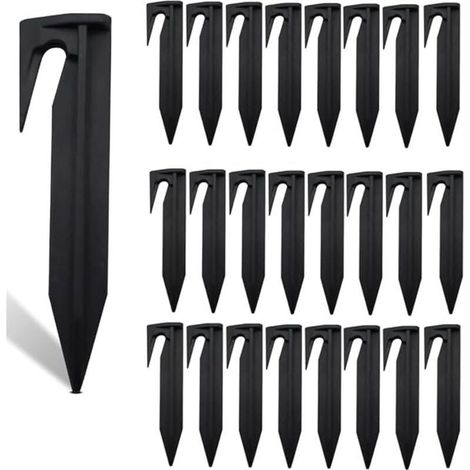Piquets De Fixation Pour Cbles Périphériques Piquets de Terre câble de Délimitation robot de Tonte 100 pcs Piquet fil Robot Tondeuse pour Jardin Robot de Gazon Clous de Terre pour Montage Rapide (1/4)