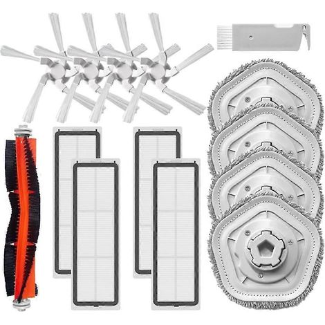 Brosse, panneau latéral, filtre HEPA et chiffon pour robot W10 W10 Pro/Ozo-AquaForge (1/5)