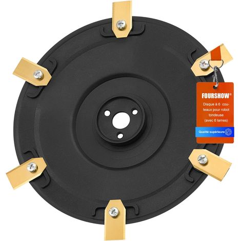 【Coupez plus efficacement】 Plateau de lames pour robot tondeuse + 6 lames de rechange compatibles avec Husqvarna G2 Automower pour 210C, 220AC, 230ACX séries, compatibles avec Gardena R160 (1/5)