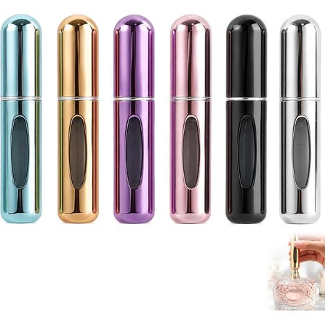 6 Pièces 5ML Bouteilles Vaporisateurs de Parfum Rechargeables, Mini Vaporisateurs Portables avec Fenêtre Transparente,parfum voyage,recharge parfum, pour Voyager,Vacances et Quotidien (1/5)