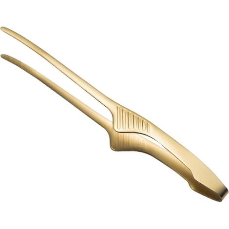 Pinces à pâtisserie, ustensiles de cuisine, pinces à aliments pour barbecue coréen, pique-nique et barbecue-gold (1/5)