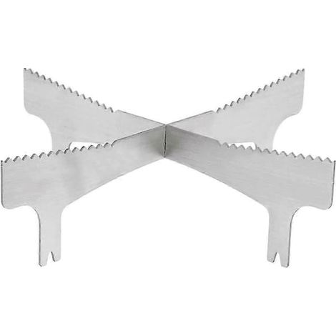 Cadre de plaque de cuisson pour cheminée Mesa XL / Accessoires CAMP FIRE - Transforme une cheminée de table en cuisine de camping (argenté) (1/5)