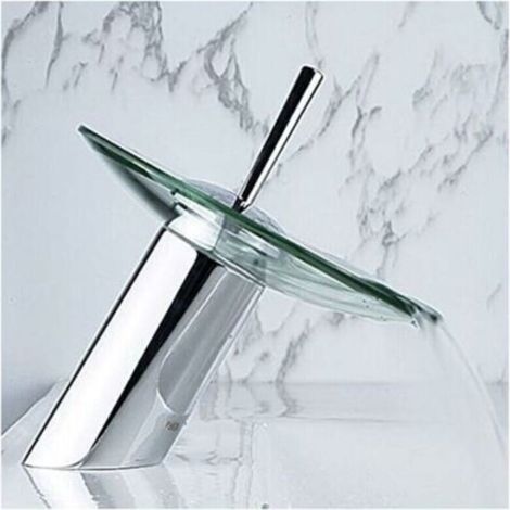 Mitigeur de lavaboSupport de boîtier Commercial Manche Unique Coiffeuse généralisée Cascade Robinet de lavabo de Salle de Bains Baignoire Cascade robinets de lavabo de lavabo robinets de lavabo (1/4)