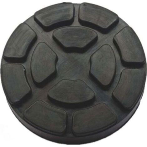 Patins Caoutchouc - 130 mm - Pour Ponts Élévateurs - Compatible Plaque 110 mm - Lot De 4 (1/4)