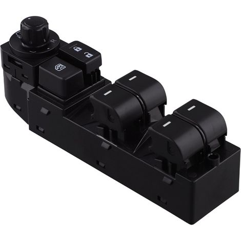 1. Color: Black Material: ABS Control switch for the electric window regulator, front left Window regulator.