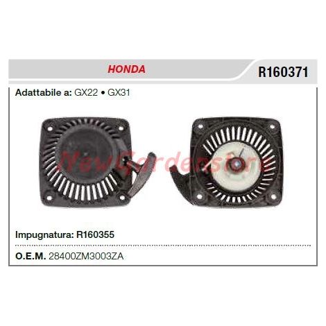 Motor de arranque HONDA para motocultores GX22 GX31 R160371