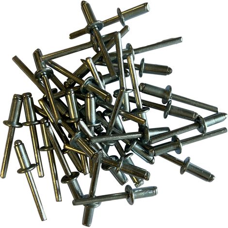 Sachet de 250 rivets acier standards de 6.4 x 15