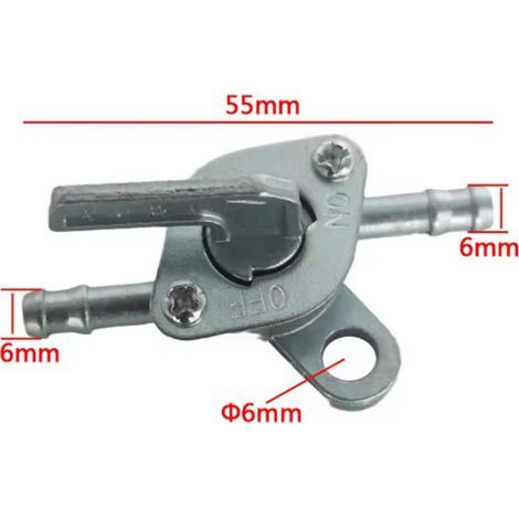Interrupteur de carburant for karting, interrupteur de réservoir de carburant for modification of pieces of quad/moto/moto, interrupteur d'alimentation en carburant à une entrée et une sortie (1/4)