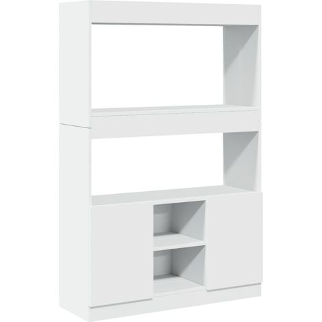 Maison Exclusive - Highboard Weiß 92x33x140 cm Holzwerkstoff