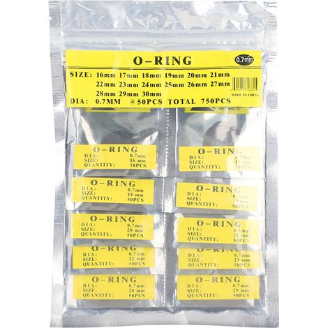 Joint d'étanchéité rond étanche pour montre en caoutchouc, accessoire de montre 0.7mm