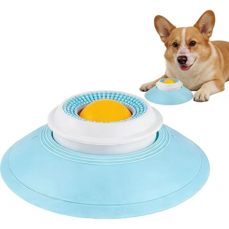 Leckspielzeug für Hunde und Katzen – Leckkugel – Leckerli-Spender mit langsamer Futtergabe – Rutschfester Lecknapf (1/5)