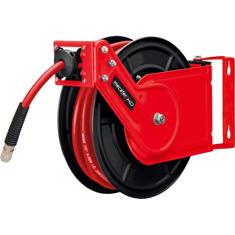 Enrouleur pneumatique automatique Mecafer - Longueur 12 mètres, 14 bar - 163023 (1/2)