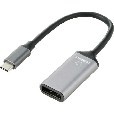 Câble adaptateur Trywise USB-C® / DisplayPort USB-C® mâle, Prise femelle DisplayPort 0.15 m noir RF-5397866 blindage double Câble d'afficheur U X060222 (1/4)