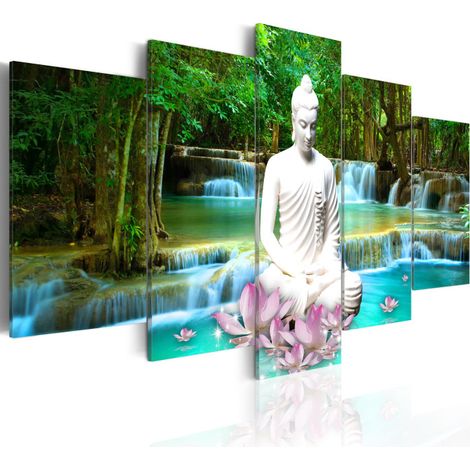 Tableau Imprimé "Zen Waterfall" 100 x 200 cm (1/2)