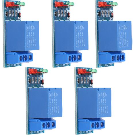 Carte de circuit imprimé pour module relais 1 canal (5 pièces), protégée par opto-isolation, composant électronique 5 V (1/5)