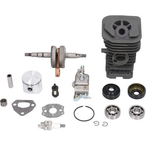 Kit cylindre-piston de remplacement, piston, roulement de carburateur, joint d'huile pour Husqvarna 137 142 136 141 (1/5)