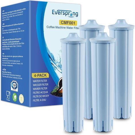 4 Pièces Filtre à eau, Charbon actif, Résine, Pour machine à café Jura (1/5)